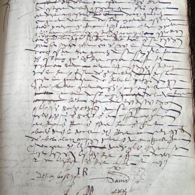 Délibération juillet 1584